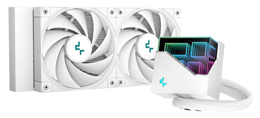 

Система охлаждения Deepcool LT520 WH LGA2066/2011-v3/2011/1700/1200/115x/sTRX4/sTR4/AM5/AM4 (2*120mm fan, 500-2250rpm, 85.85CFM, 32.9dBA, 4-pin PWM) R, LT520 WH