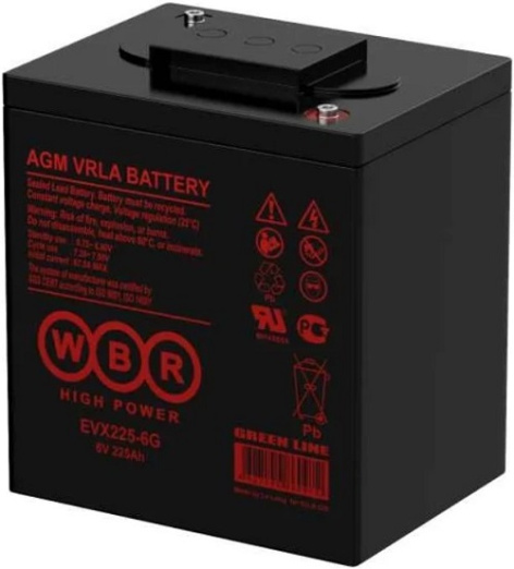 фото Аккумулятор  WBR EVX225-6G WBR в Уфе