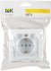фото Розетка с заземлением с крышкой IEK ERV16-K01-16-DM в Красноярске