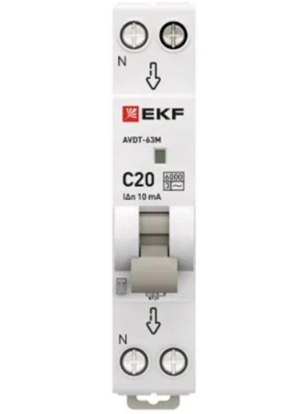 фото Автомат дифференциальный EKF DA63M-20-10 в Санкт-Петербургe