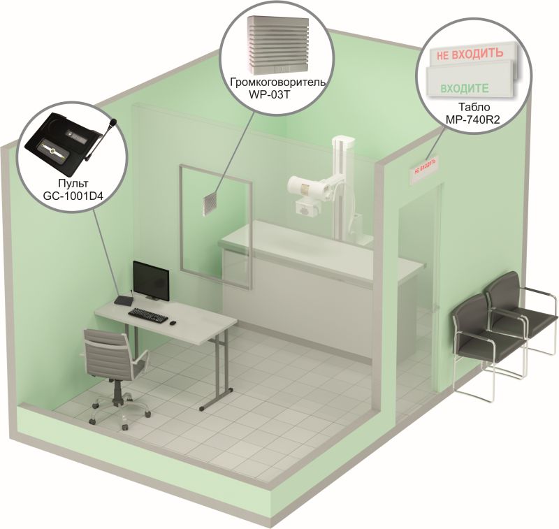 

Комплект HostCall MP-912W2 вызова для светового и звукового информирования о занятости и освобождении сотрудников в кабинетах, MP-912W2