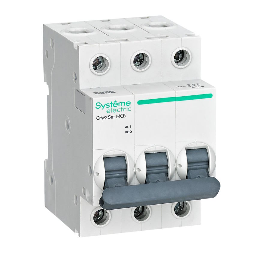 

Автоматический выключатель Systeme Electric C9F16310 City9 Set B 10А 3P 6kA 400В, C9F16310