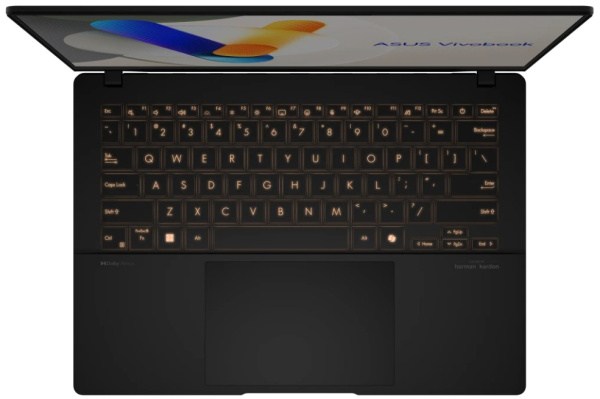 фото Ноутбук  ASUS Vivobook S14 OLED M5406NA-QD079 в Самаре 14 ", Ryzen 5, 16 Гб RAM, 512 Гб SSD, Radeon Graphics, Черный