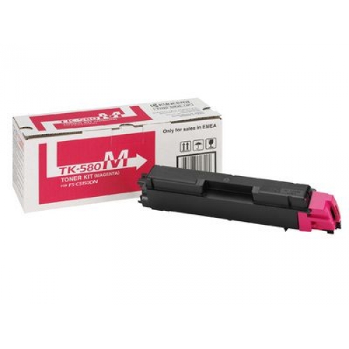 

Тонер-картридж Kyocera TK-580M 1T02KTBNL0 для FS-C5150DN, ECOSYS P6021cdn Magenta 2 800 стр, TK-580M