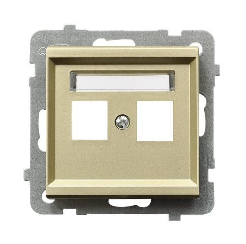 

Накладка Ospel GPK-2R/p/39 двойной, тип Keystone, простой, шампанский золотой, GPK-2R/p/39