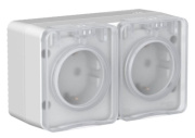 фото Розетка двухместная без заземления  Systeme Electric ATN543026