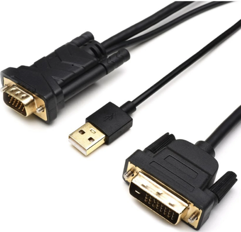 Изображение товара Кабель Atcom AT9506 DVI to D-Sub 15pin качество и надежность