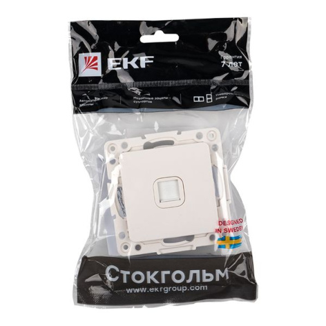фото Розетка телефонная Механизм EKF EYT01-034-10 в Омске