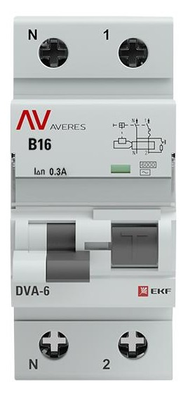фото Автомат дифференциальный EKF rcbo6-1pn-16B-300-ac-av в Челябинске
