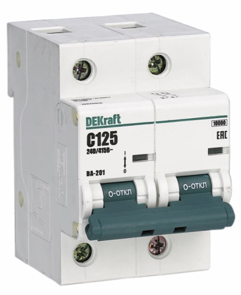 Изображение товара Автоматический выключатель DEKraft 13017DEK для защиты цепей 80 А IP20