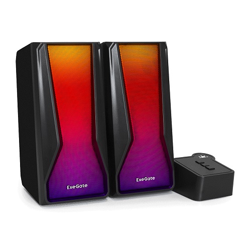 

Акустическая система 2.0 Exegate Accord 230 EX289687RUS USB, BT, 2х3Вт (6Вт RMS), 60-20000Гц, цвет черный, RGB подсветка, Color Box, Accord 230