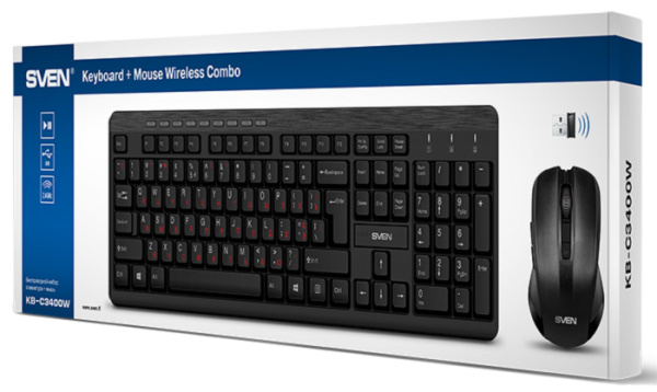 фото Клавиатура и мышь wireless Sven KB-C3400W в Екатеринбурге