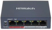 фото Коммутатор HiWatch DS-S504P(B) (УЦЕНЕННЫЙ)