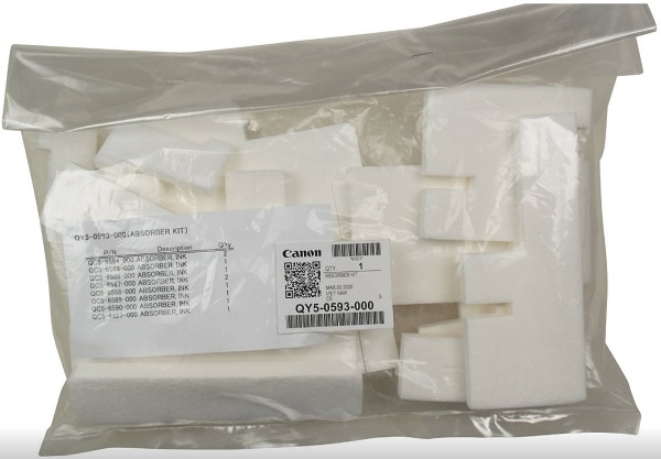

Запчасть Canon QY5-0593 Набор абсорберов отработанных чернил PIXMA G1410/G1411/G2410/G2411/G2415/G3410/G3411/G3415/G4410/G4411, QY5-0593