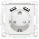 фото Розетка с заземлением с 2 USB  EKF EYR16-2USB-typeA в Челябинске