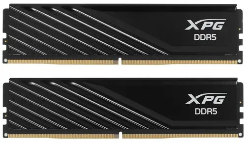

Модуль памяти DDR5 32GB (2*16GB) ADATA AX5U6400C3216G-DTLABBK XPG Lancer Blade black PC5-51200 6400MHz CL32 1.4V, AX5U6400C3216G-DTLABBK