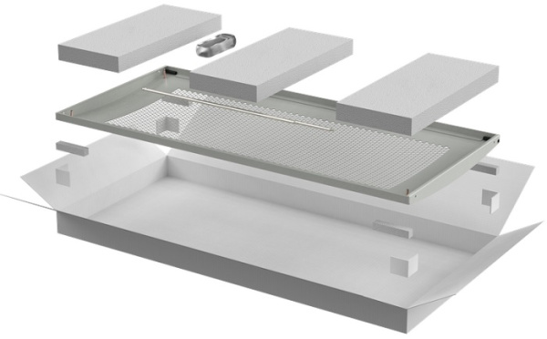 Изображение товара Дверь для серверного шкафа ITK LN35-28U6X-DP перфорированная серого цвета