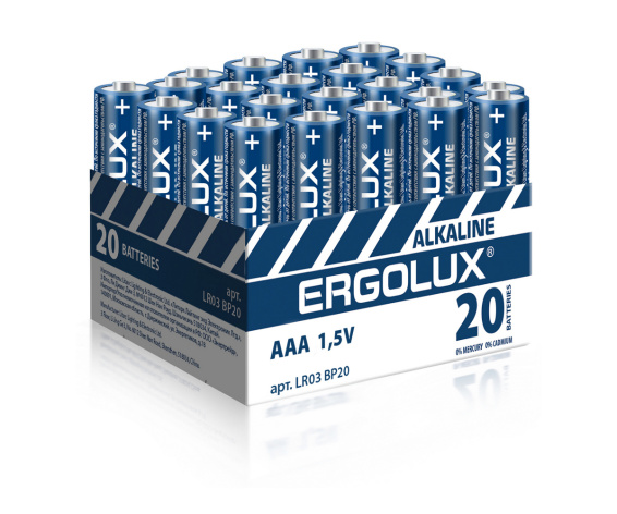 фото Батарейка  ERGOLUX LR03 BP20 в Казани