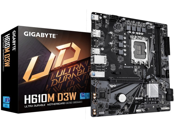 фото Материнская плата GIGABYTE H610M D3W, LGA1700, Intel H610, mATX в Краснодаре