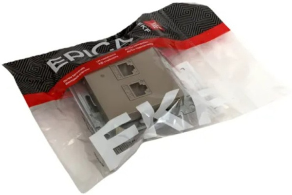 фото Розетка компьютерная двойная EKF UP1-SOC-2RJ45-5