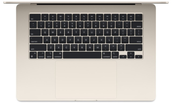 фото Ноутбук  Apple MacBook Air 15 (2024) в Ростове-на-Дону 15 ", M, 16 Гб RAM, 512 Гб SSD, M3 10-core GPU, Сияющая звезда