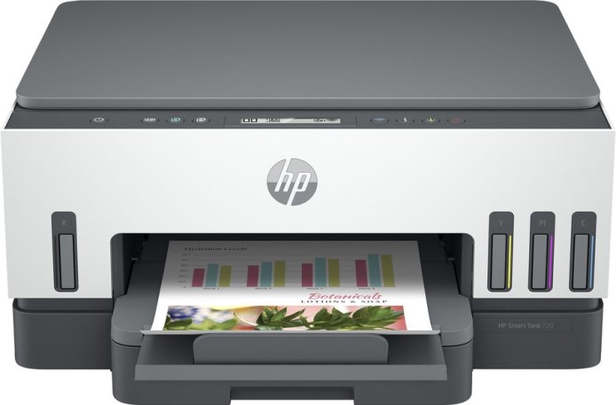 

МФУ HP Smart Tank 720 6UU46A A4 15(9ppm), duplex, dual-band Wi-Fi, tray 250, СНПЧ, Smart Tank 720
