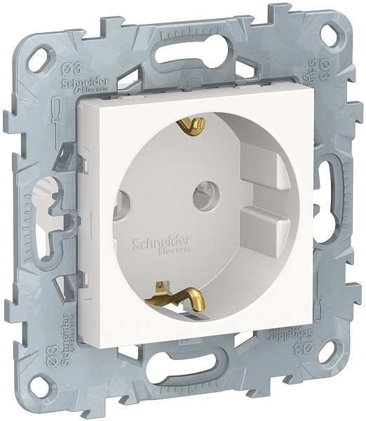 

Розетка Schneider Electric NU503618 UnicaNew, белый, с/з без шторок, винт. зажим, 16А, 250В, NU503618