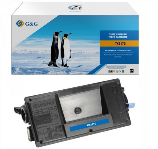 

Картридж G&G GG-TK3170 GG Toner cartridge for Kyocera P3050dn/P3055dn/P3060dn/P3150dn/P3155dn/P3260dn/M3860idn/M3860idnf (15500 pages) With Chip, GG-TK3170