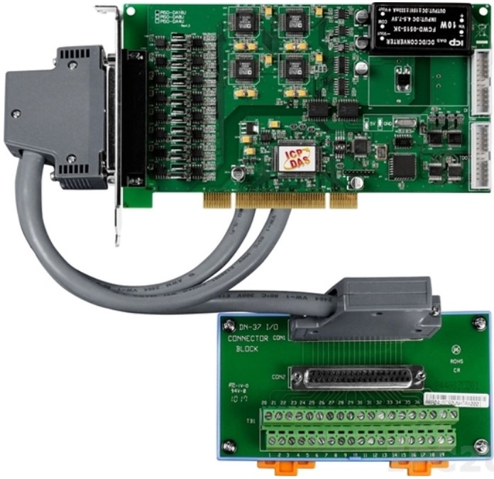 

Плата ICP DAS PISO-DA16U/S CR PISO-DA16U with DN-37 (RoHS) Includes one CA-3710 D-Sub cable., PISO-DA16U/S CR