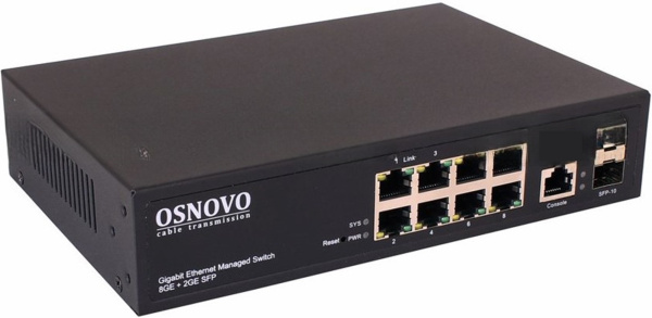 фото Коммутатор управляемый OSNOVO SW-70802/L2 в Уфе