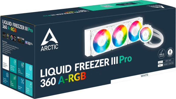 фото Система охлаждения жидкостная ARCTIC Liquid Freezer III Pro 360 ARGB White в Казани