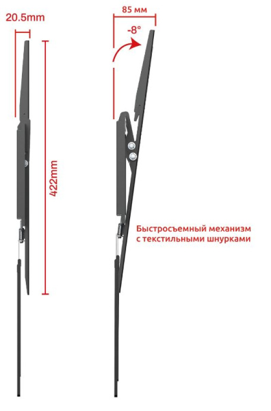 фото Кронштейн для телевизора UNITEKI TM1206