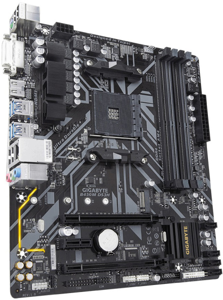 фото Материнская плата mATX GIGABYTE B450M DS3H