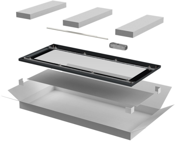 Изображение товара Стеклянная дверь ITK LN05-24U8X-DR для 19 дюймовых шкафов