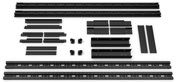 фото Открытая стойка двухрамная 19", 47U Cabeus RA-47U-1000-BK в Екатеринбурге