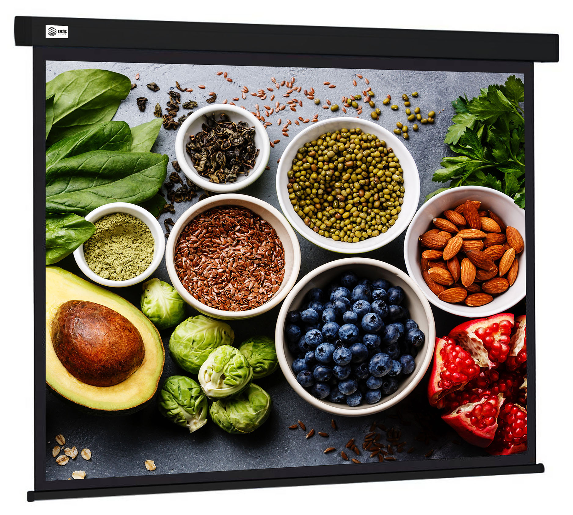 

Экран Cactus CS-PSW-187X332-BK 187x332см wallscreen 16:9 настенно-потолочный рулонный черный, CS-PSW-187X332-BK