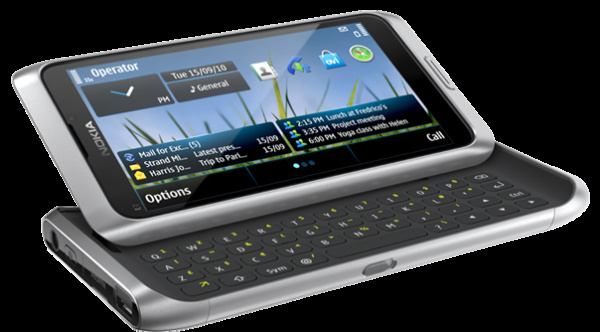 фото   Nokia E7-00 Silver White