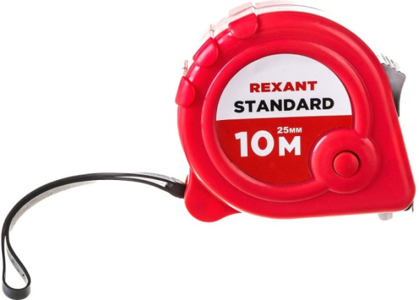 Изображение товара Рулетка Rexant 12-9003 строительная 10 м ширина 25 мм красная