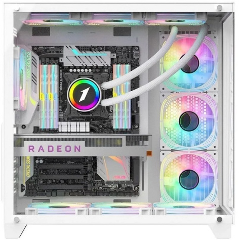 фото Корпус ATX 1STPLAYER MEGAVIEW MV8-TP ARGB White