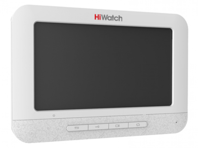 

Видеодомофон HiWatch DS-D100M 7" цветной TFT монитор 800х480, 4-х проводная схема, подкл 2-х вызыв панелей, интерком, 12В DC, 5Вт макс., адаптер в ком, DS-D100M
