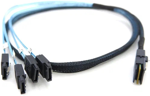 

Кабель JPC P5022DN10800-9 Slimline SASx8 74P + 4x SATA 7P, P5022DN10800-9