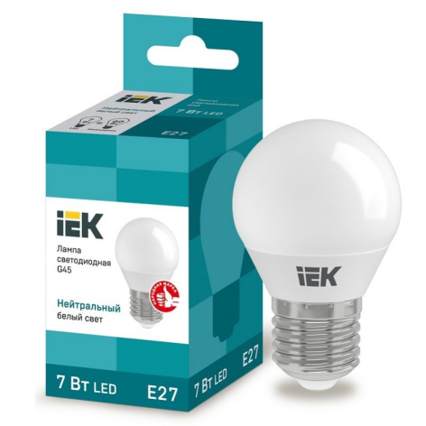 фото Лампа светодиодная IEK LLE-G45-7-230-40-E27 в Уфе