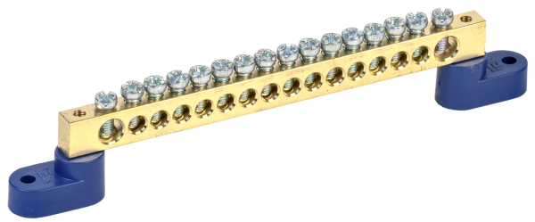 Изображение товара Шина IEK YNN10-812-16C2-K07 для электромонтажа 16 отверстий