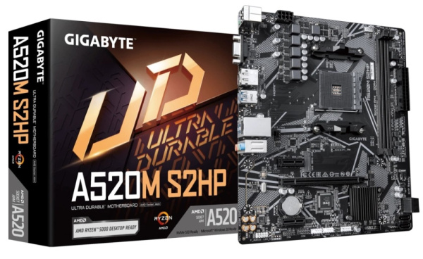 фото Материнская плата mATX GIGABYTE A520M S2HP