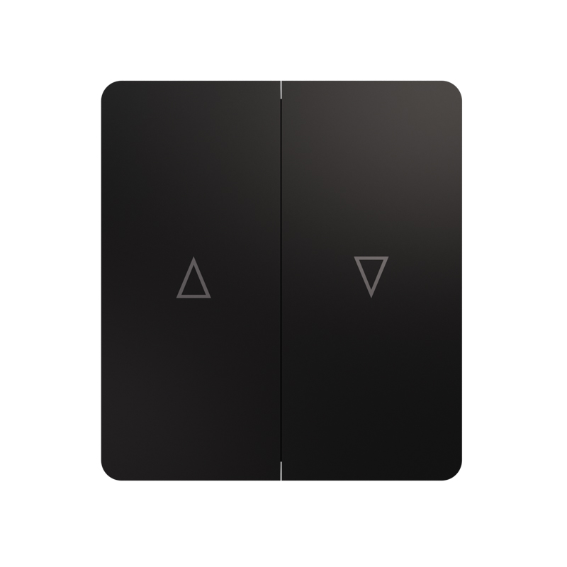 

Выключатель двухклавишный KRANZ KR-78-0711-3 MIELE ROUND для жалюзи возвратный 10А с/у оникс, KR-78-0711-3