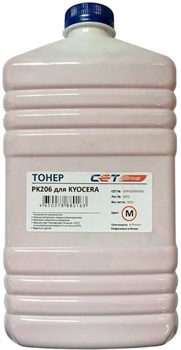 

Тонер CET OSP0206M-500 PK206 пурпурный бутылка 500гр. для принтера Kyocera Ecosys M6030cdn/6035cidn/6530cdn/P6035cdn, OSP0206M-500