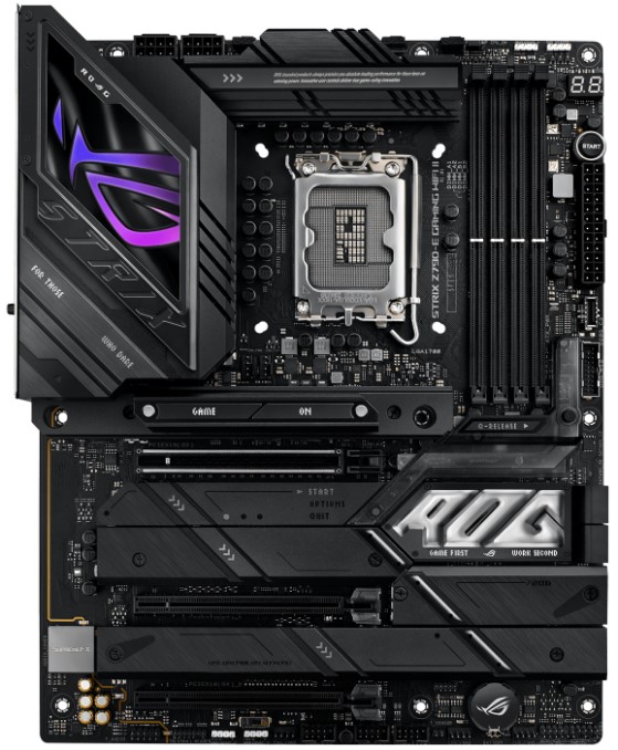 

Материнская плата ATX ASUS ROG STRIX Z790-E GAMING WIFI II (LGA1700, Z790, 4*DDR5 (8000), 4*SATA 6G RAID, 5*M.2, 3*PCIE, 2.5Glan, WiFi, BT, HDMI, DP,, ROG STRIX Z790-E GAMING WIFI II
