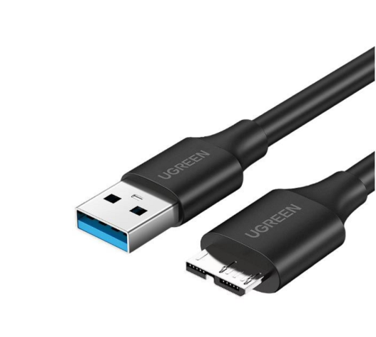 Изображение товара Кабель UGREEN USB 3. 0 Type-B - USB 3. 0, 1 метр, черный, поддержка быстрой зарядки