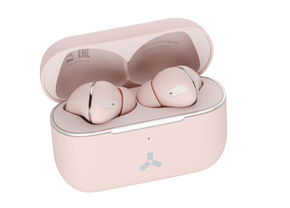 

Наушники беспроводные AccesStyle Indigo TWS Pink розовые, BT, 16Ом, 103дБ, TWS, USB Type-C, Indigo TWS Pink