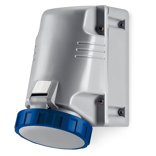 

Розетка настенная DKC DIS51512553 IP67 125A 2P+E 230В, "Quadro", DIS51512553